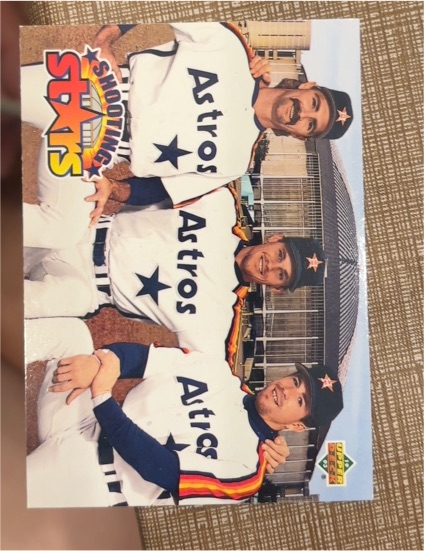 1993 Upper Deck #475 Doug Drabek / Craig Biggio / Jeff Bagwell Houston Astros — front