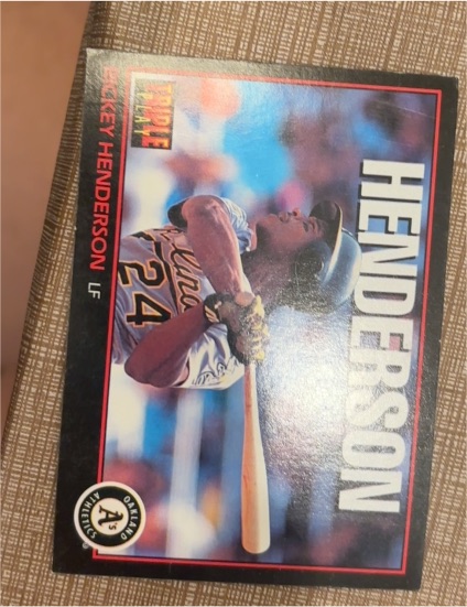 1993 Donruss Triple Play #219 Rickey Henderson — front