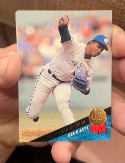 1993 Leaf #3 Juan Guzman — front