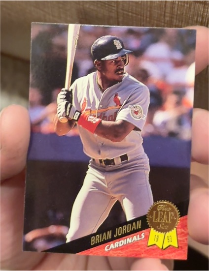 1993 Leaf #229 Brian Jordan — front