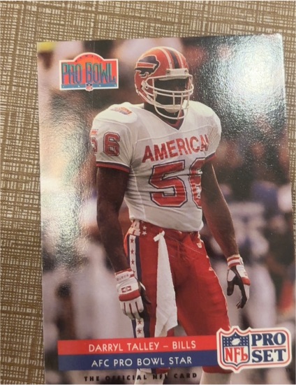 1992 Pro Set #394 Darryl Talley Buffalo Bills — front