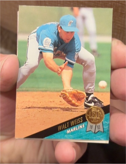 1993 Leaf #416 Walt Weiss — front