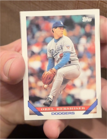 1993 Topps #255 Orel Hershiser — front