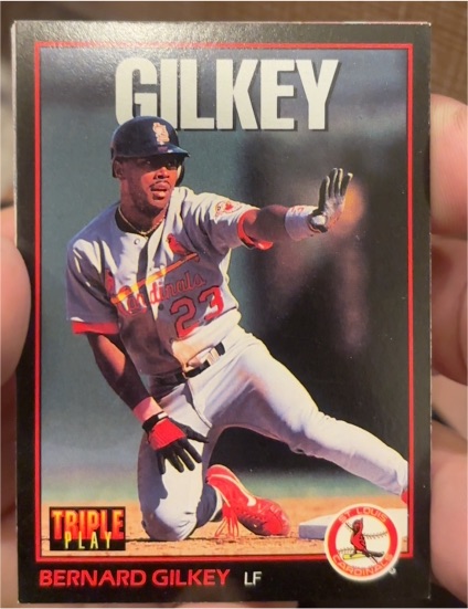 1993 Leaf Triple Play #208 Bernard Gilkey — front