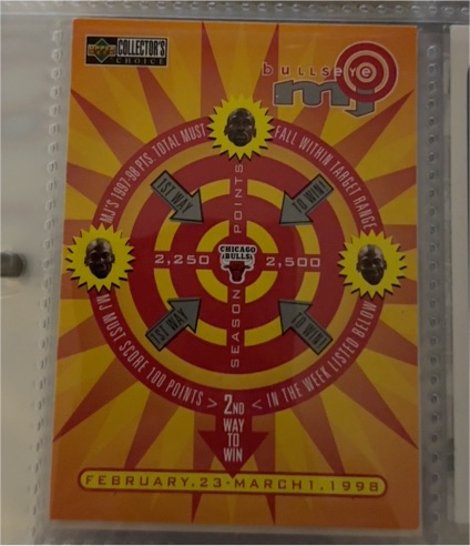 1997 Upper Deck Collector's Choice MJ Bullseye #B15 Michael Jordan — front
