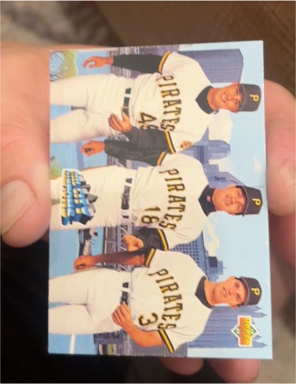 1993 Upper Deck #480 Tim Wakefield/Andy Van Slyke/Jay Bell Pirates — front