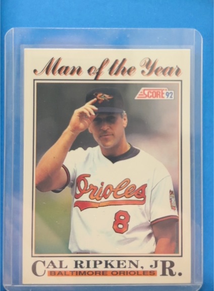 1992 Score Man of the Year #794 Cal Ripken, Jr. — front