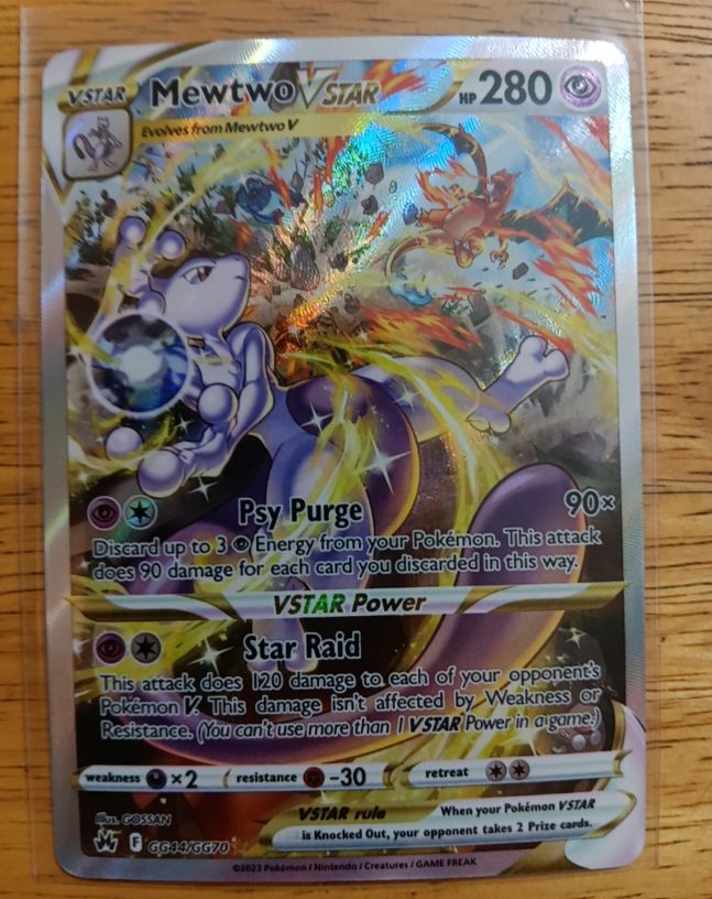 2023 Pokémon Crown Zenith #GG44 Mewtwo VSTAR — front