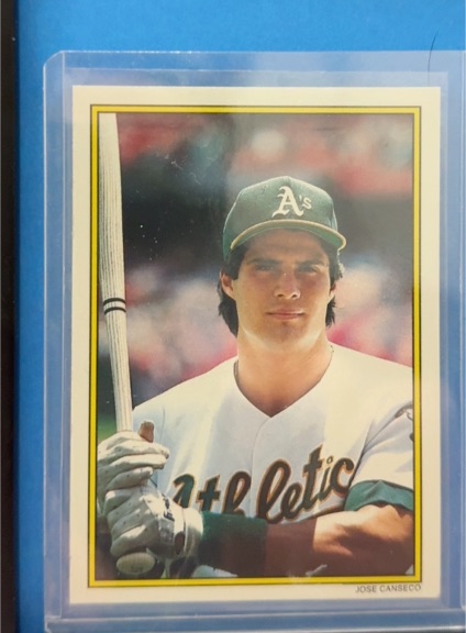 1989 Topps #12 Jose Canseco — front