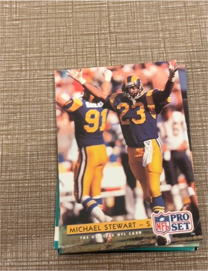 1992 Pro Set #224 Michael Stewart — front