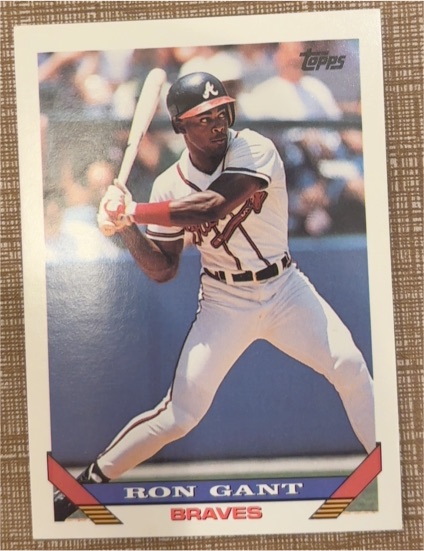 1993 Topps #393 Ron Gant — front