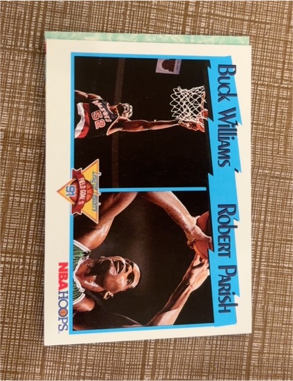 1991-92 NBA Hoops #313 Buck Williams / Robert Parish — front