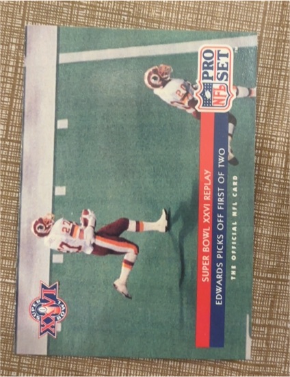 1992 Pro Set #65 Brad Edwards Washington Redskins — front