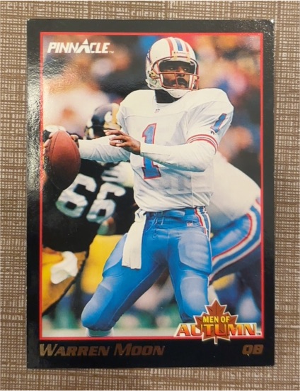 1993 Pinnacle Men of Autumn #10 Warren Moon — front