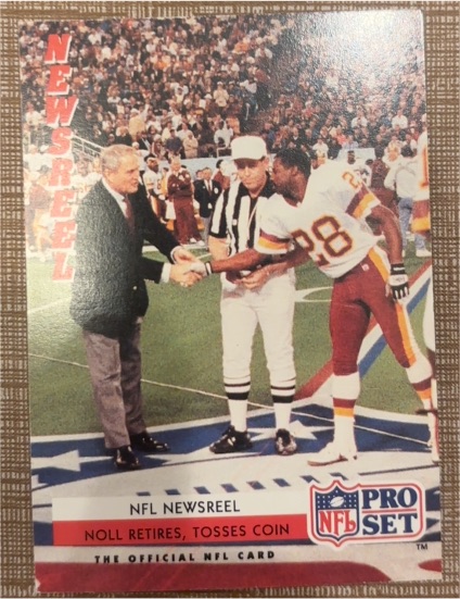 1992 Pro Set #346 Chuck Noll Retires, Tosses Coin — front