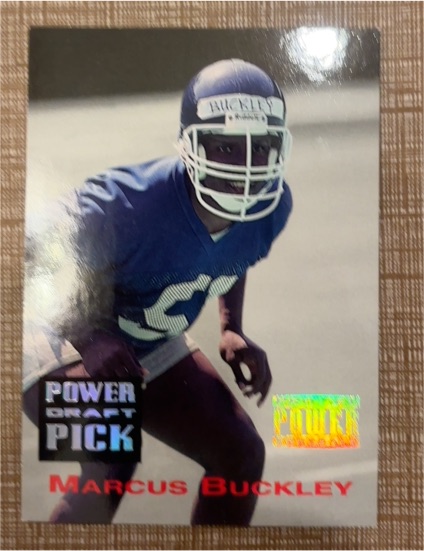 1993 Pro Set Power #PDP19 Marcus Buckley — front
