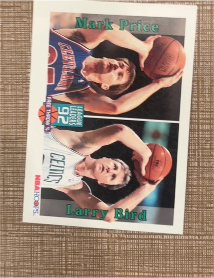1992-93 Hoops #322 Mark Price Larry Bird — front
