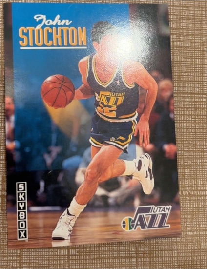1992-93 SkyBox #244 John Stockton — front