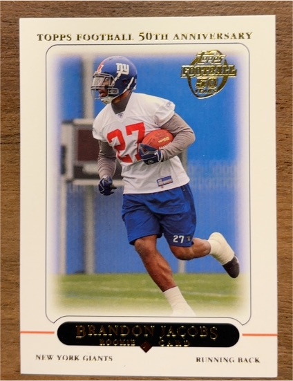 2005 Topps 50th Anniversary #378 Brandon Jacobs — front