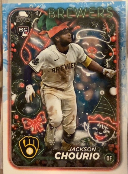 2024 Topps Holiday #H119 Jackson Chourio — front