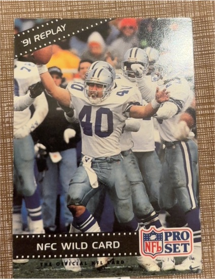 1992 Pro Set #56 NFC Wild Card Dallas Cowboys — front