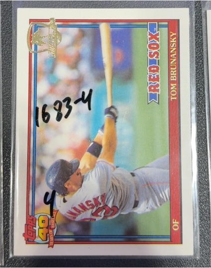 1991 Topps #675 Tom Brunansky — front