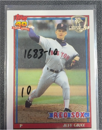 1991 Topps #731 Jeff Gray — front