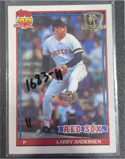 1991 Topps #761 Larry Andersen — front