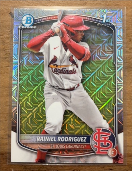 2025 Bowman Chrome #BCP-200 Rainiel Rodriguez — front