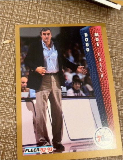 1992-93 Fleer #173 Doug Moe Philadelphia 76ers — front