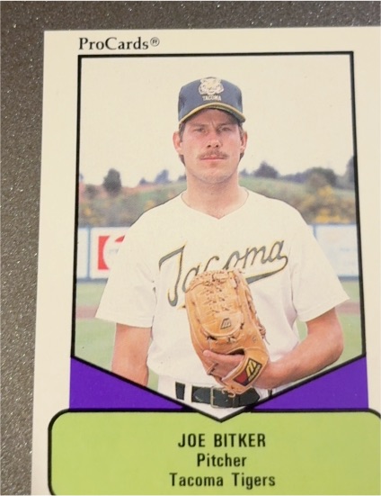1990 ProCards AAA Joe Bitker #unknown Tacoma Tigers — front