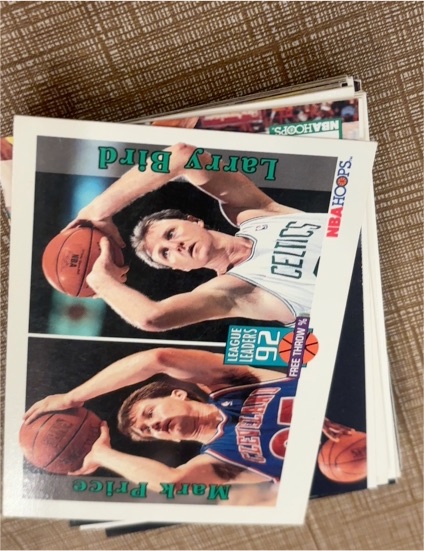 1992 NBA Hoops #322 Mark Price Larry Bird — front