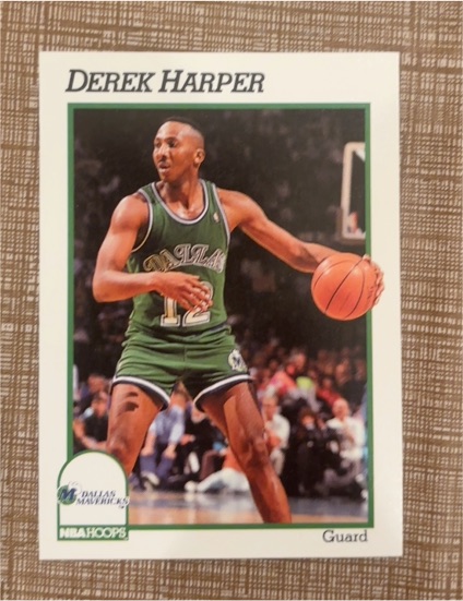 1991-92 NBA Hoops #46 Derek Harper — front