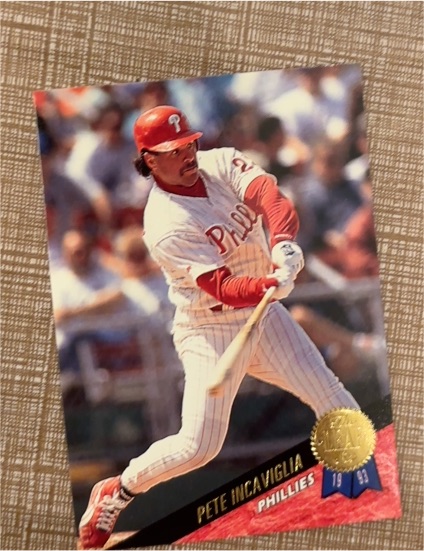 1993 Leaf #276 Pete Incaviglia Phillies — front