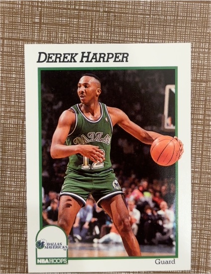 1991-92 NBA Hoops #46 Derek Harper — front