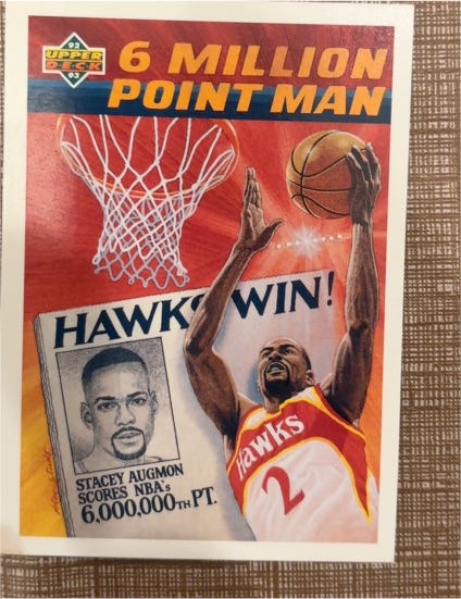 1992-93 Upper Deck #68 Stacey Augmon 6 Million Point Man — front