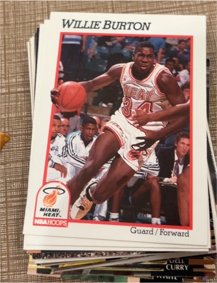 1991-92 NBA Hoops #107 Willie Burton — front