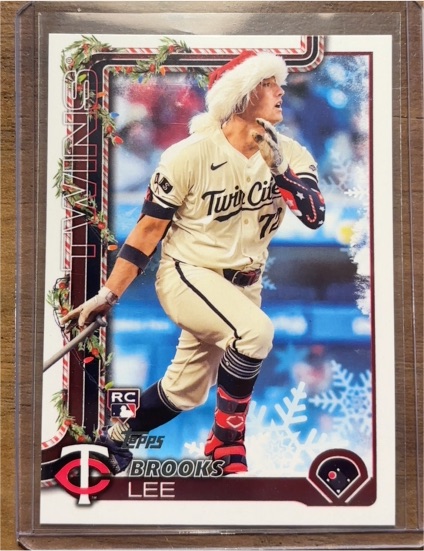 2025 Topps Holiday #H13 Brooks Lee — front