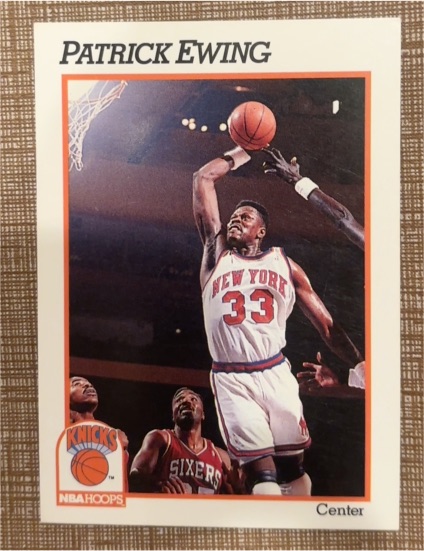 1991-92 Hoops #140 Patrick Ewing New York Knicks — front