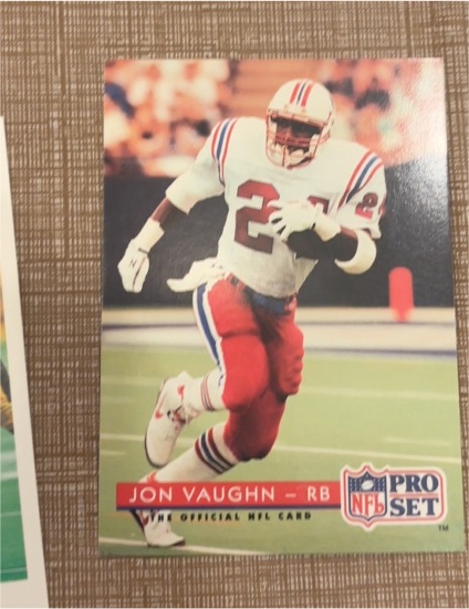 1992 Pro Set #226 Jon Vaughn — front