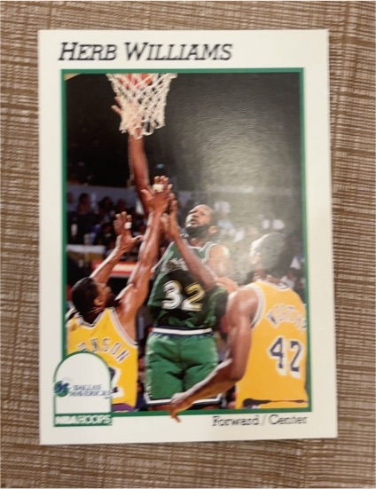 1991-92 Hoops #50 Herb Williams — front