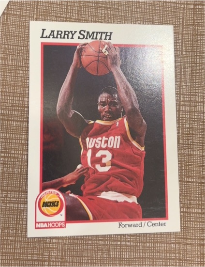1991-92 NBA Hoops #80 Larry Smith — front