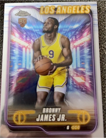 2024-25 Topps Chrome #149 Bronny James Jr. — front