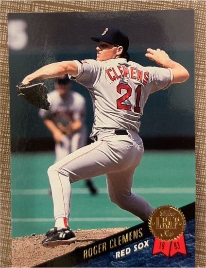 1993 Leaf #279 Roger Clemens — front