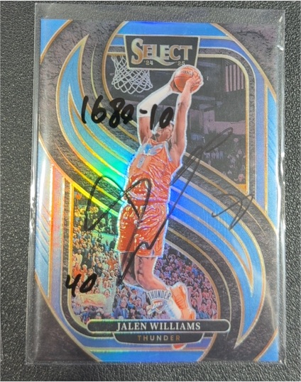 2024-25 Panini Select #124 Jalen Williams — front