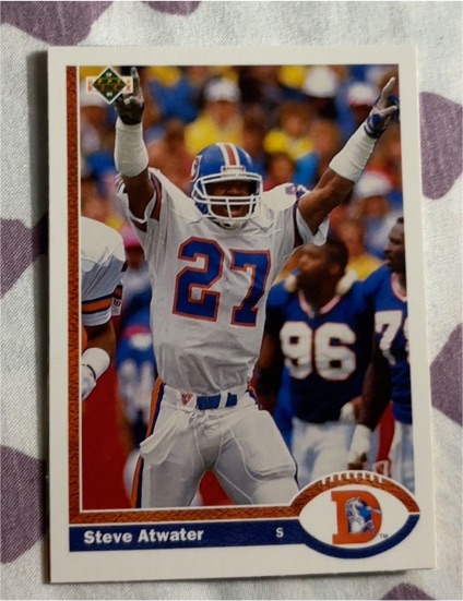 1991 Upper Deck #144 Steve Atwater Denver Broncos — front