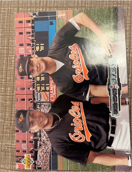 1993 Upper Deck #44 Cal Ripken Jr. / Brady Anderson Iron and Steal Orioles — front