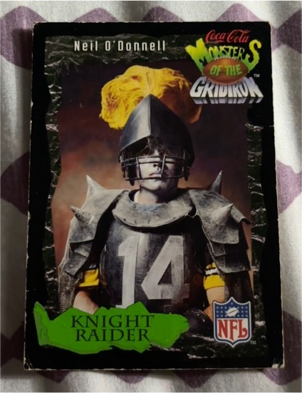 1994 Coca-Cola Monsters of the Gridiron #25 Neil O'Donnell — front