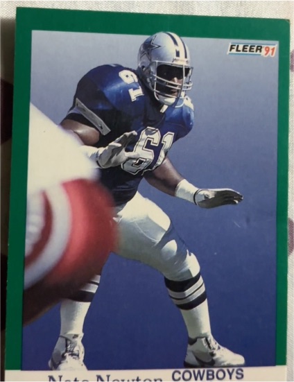 1991 Fleer #235 Nate Newton Dallas Cowboys — front
