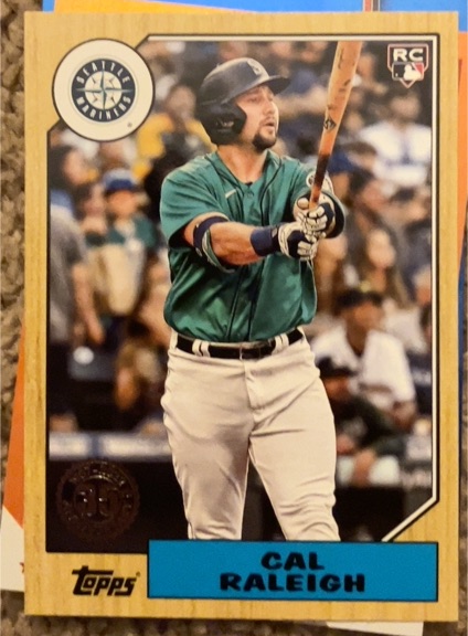 2022 Topps 1987 Topps 35th Anniversary #T87-72 Cal Raleigh — front